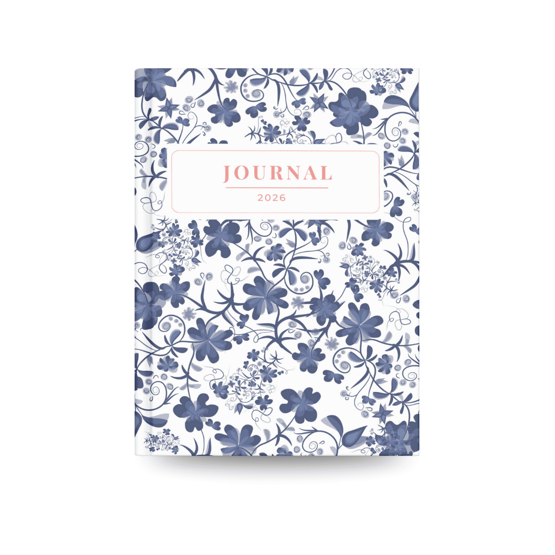 Journal 2026 | Blue Floral Aesthetic Daily Notebook - Memories Insite